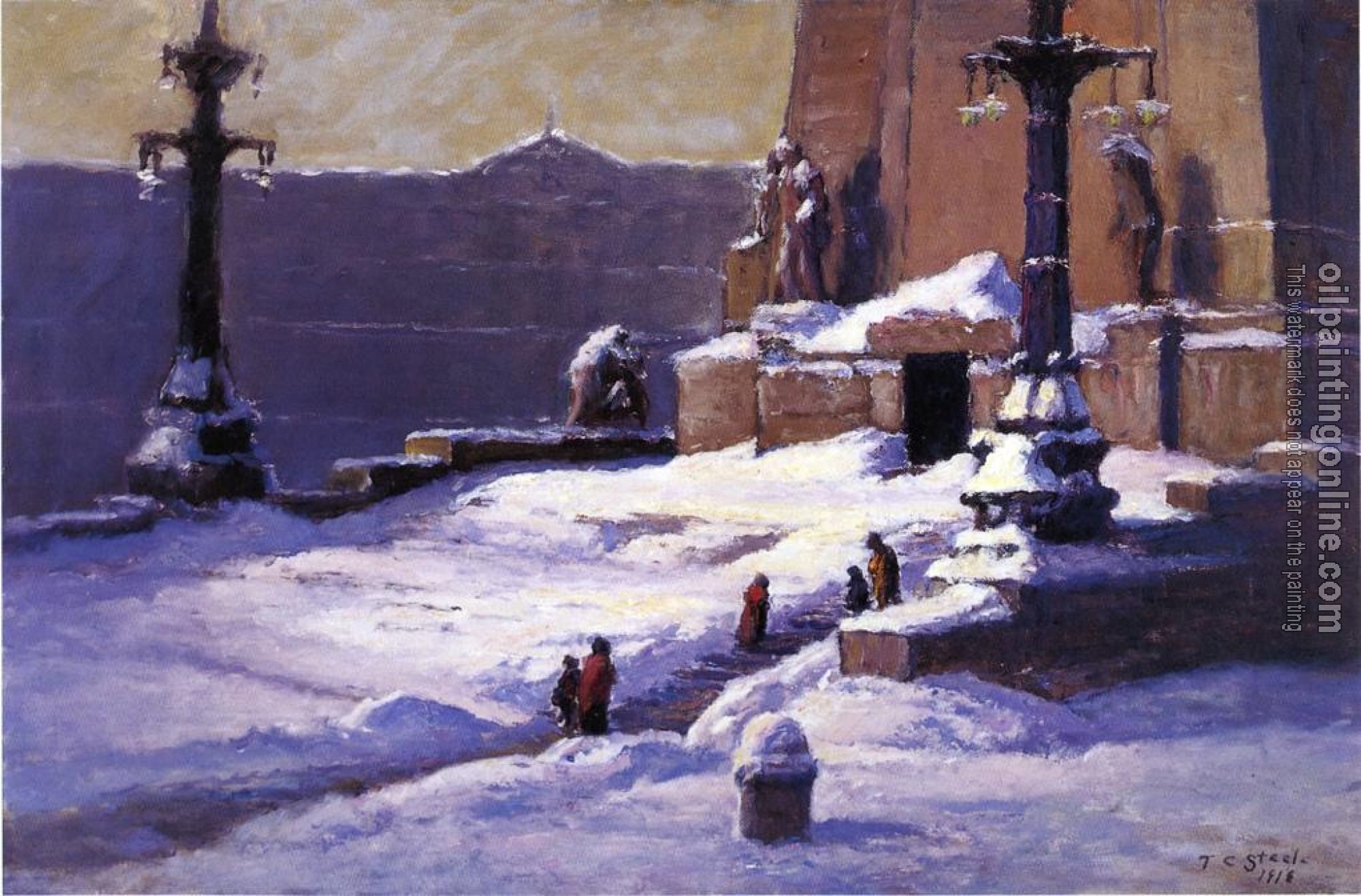 Steele, Theodore Clement - Monument in the Snow